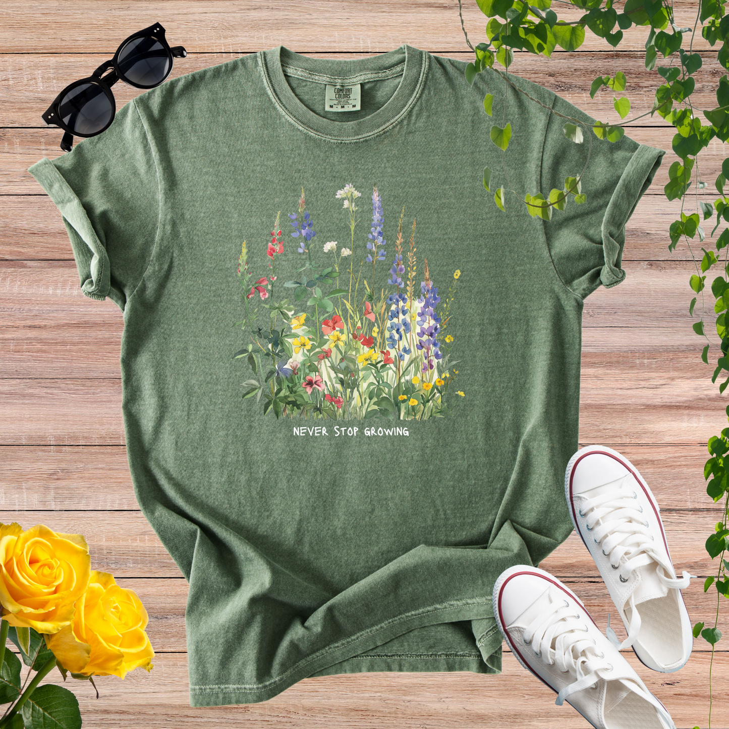 Never Stop Growing T-Shirt