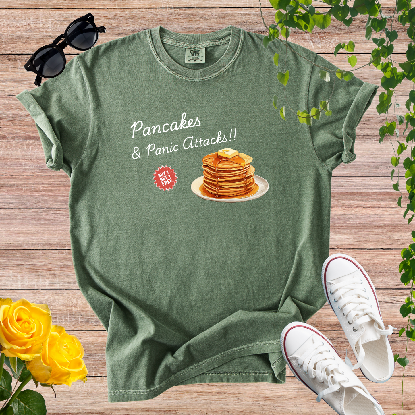 Pancakes & Panic Attacks T-Shirt